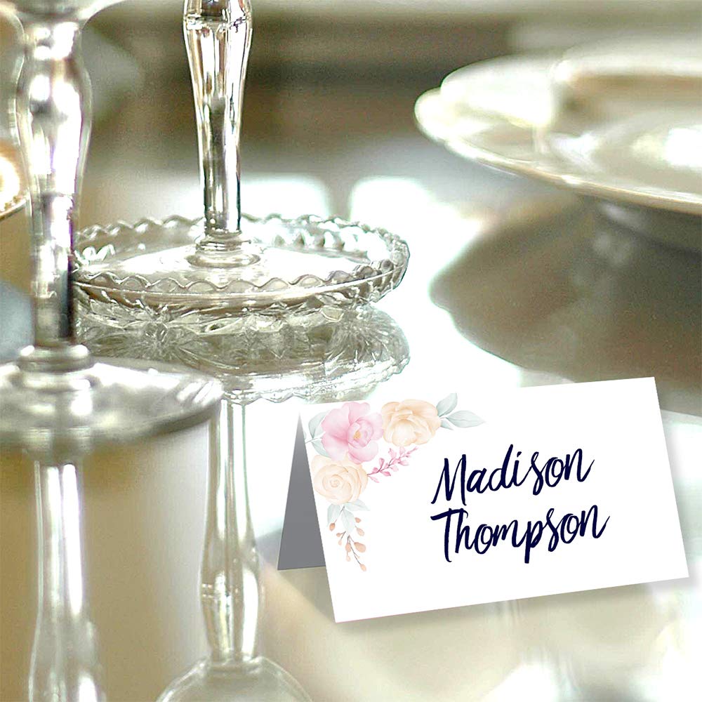 Wedding Place Card Signs - Set Of 100 - Blank Wedding Stationery - Table Setting Cards For Under $15!