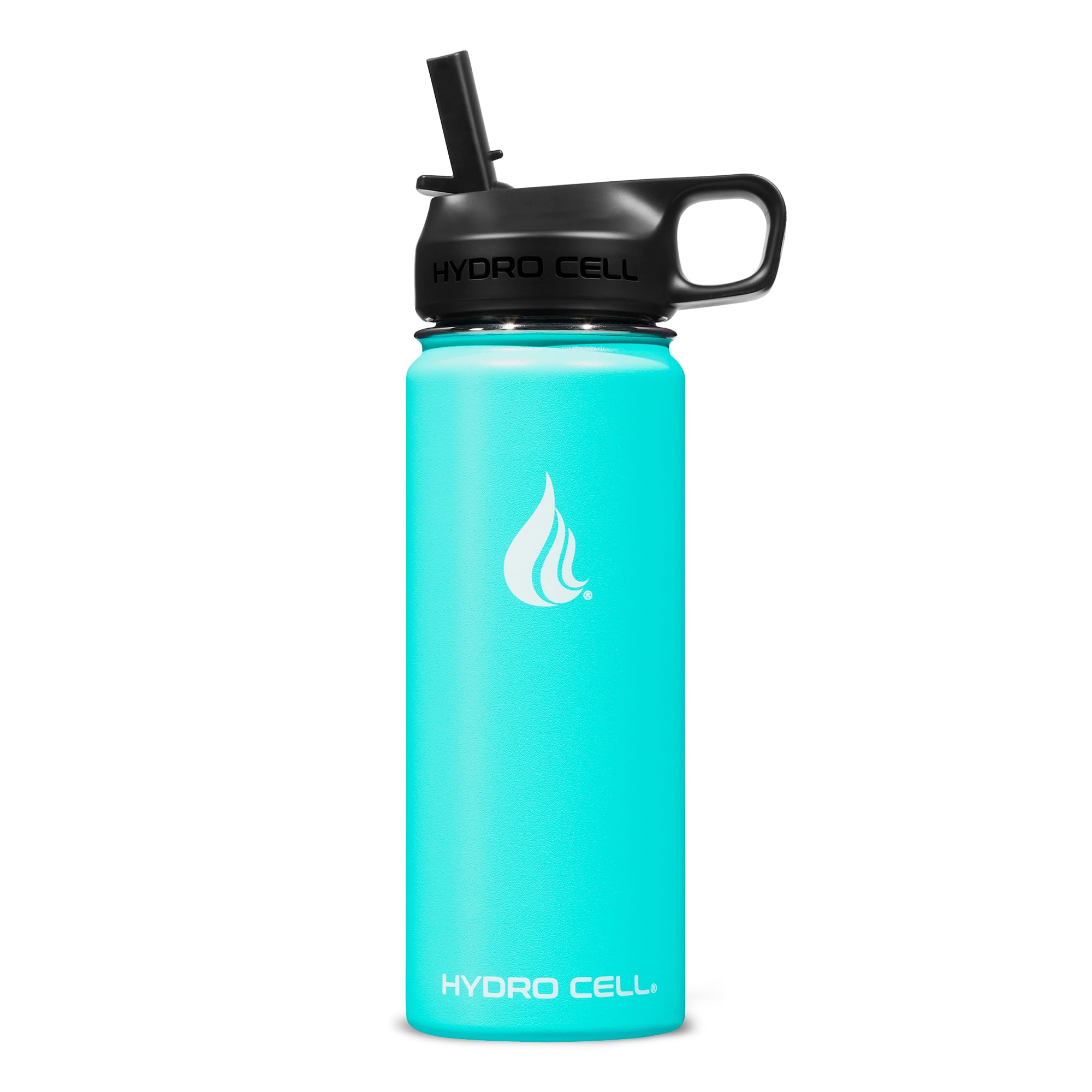 Hydro Cell Stainless Steel Sport Water Bottle With Straw - Keeps Drinks Cold & Hot Via A Leak Proof Metal Triple Insulated Vacuu