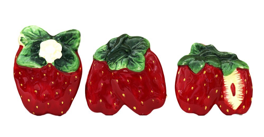 3-D Strawberry 3-Piece Magnets, 83586