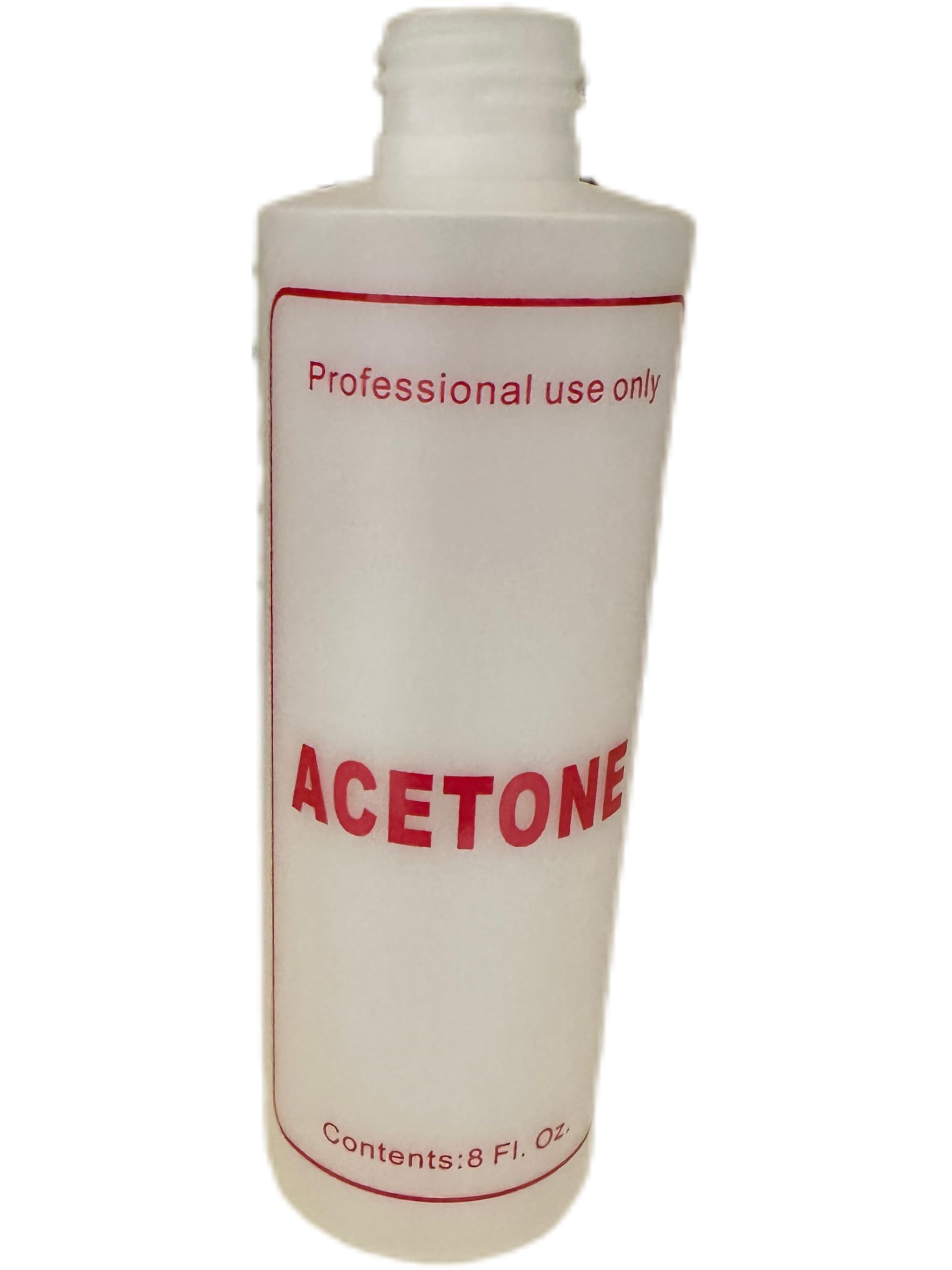 2X Plastic Bottle With Caps- 8Oz Natural Color -Empty Bottle For Nail Supply (Acetone)