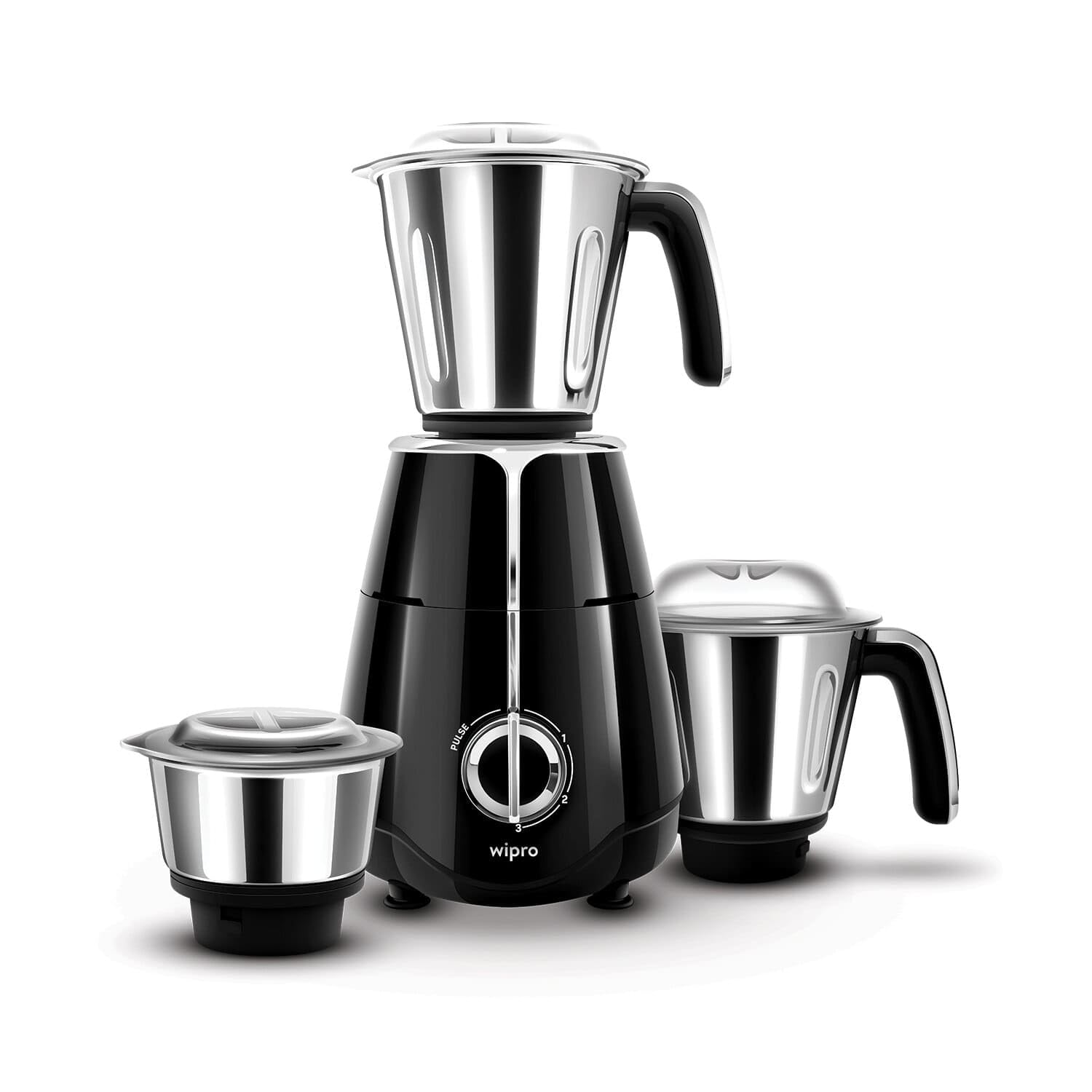 Wipro Elato Fmg204 1000 Watt Mixer Grinder With 3 Jars(Wet Grinding Jar (1.5 L) + Dry Grinding Jar (1.2 L) + Chutney Jar (0.5 L)