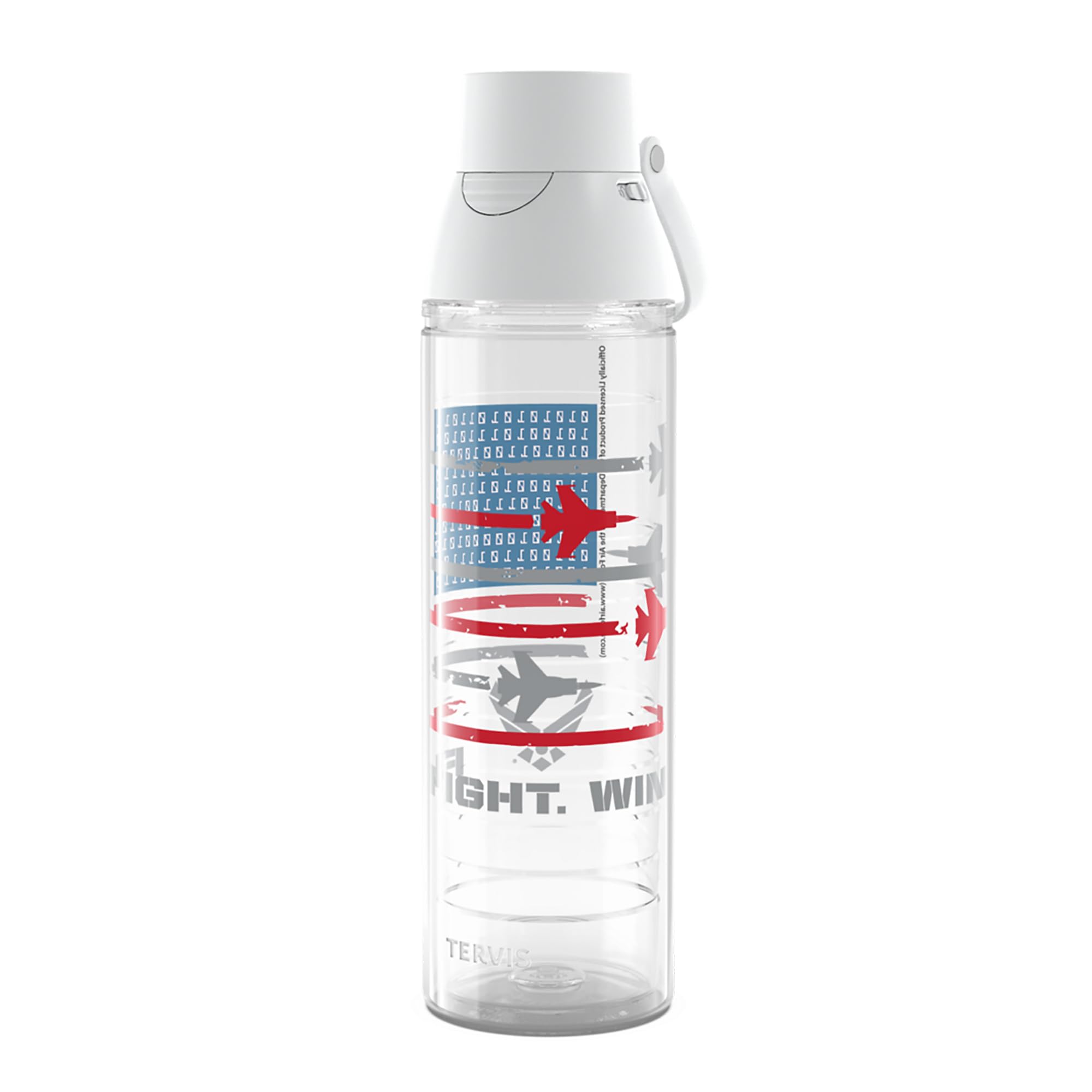 Tervis Air Force Fly Fight Win Made in USA Double Walled Insulated Tumbler Travel Cup Keeps Drinks Cold & Hot, 24oz Venture Lite