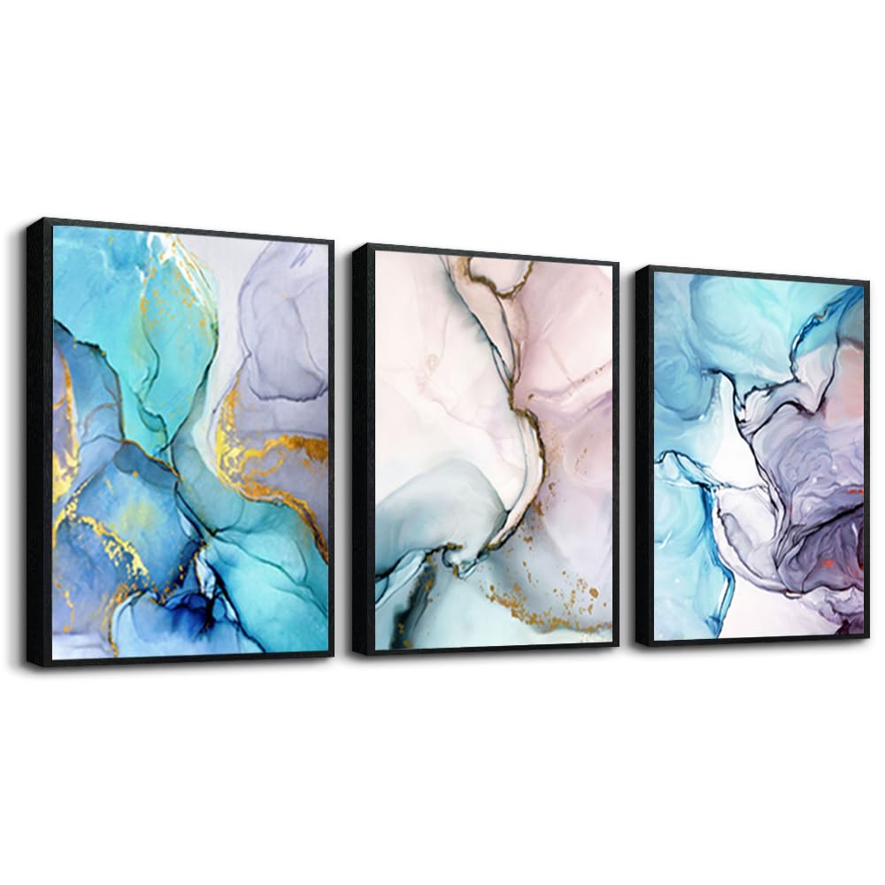 Black Framed Wall Art For Living Room Wall Decoration For Bedroom Office Wall Decor Minimalist Abstract Ink Painting Wall Hangin