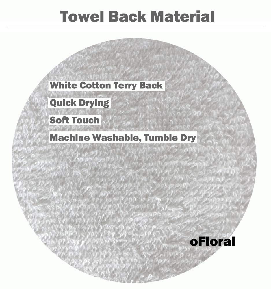 Ofloral Pink Flower Hand Towels Cotton Washcloths,Orchid And Leaves Stone In Water Reflection Super-Absorbent Soft Towels For Ba
