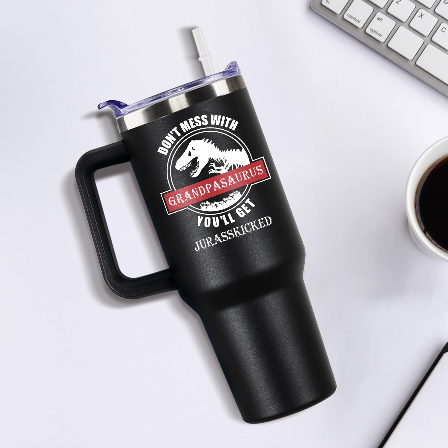 Ritgssi 40 Oz Funny Grandpa Gifts From Grandchildren Gifts For Grandfather From Granddaughter Grandpa Travel Tumbler Fathers Day