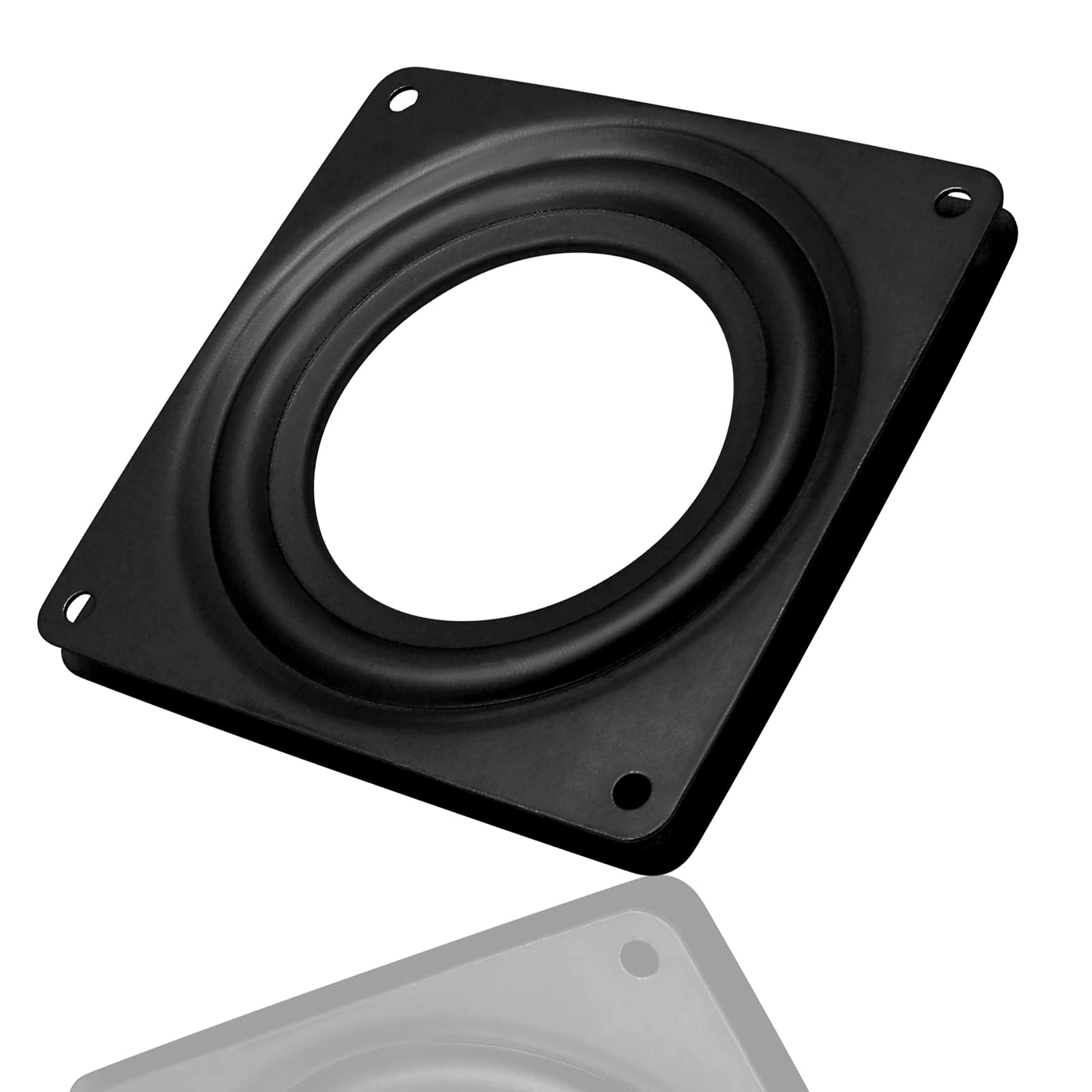 4 Pcs 4 Inch Square Rotating Bearing Plate, 300Lbs Capacity Turntable Bearing Swivel Plate For Serving Trays, Kitchen Storage Ra