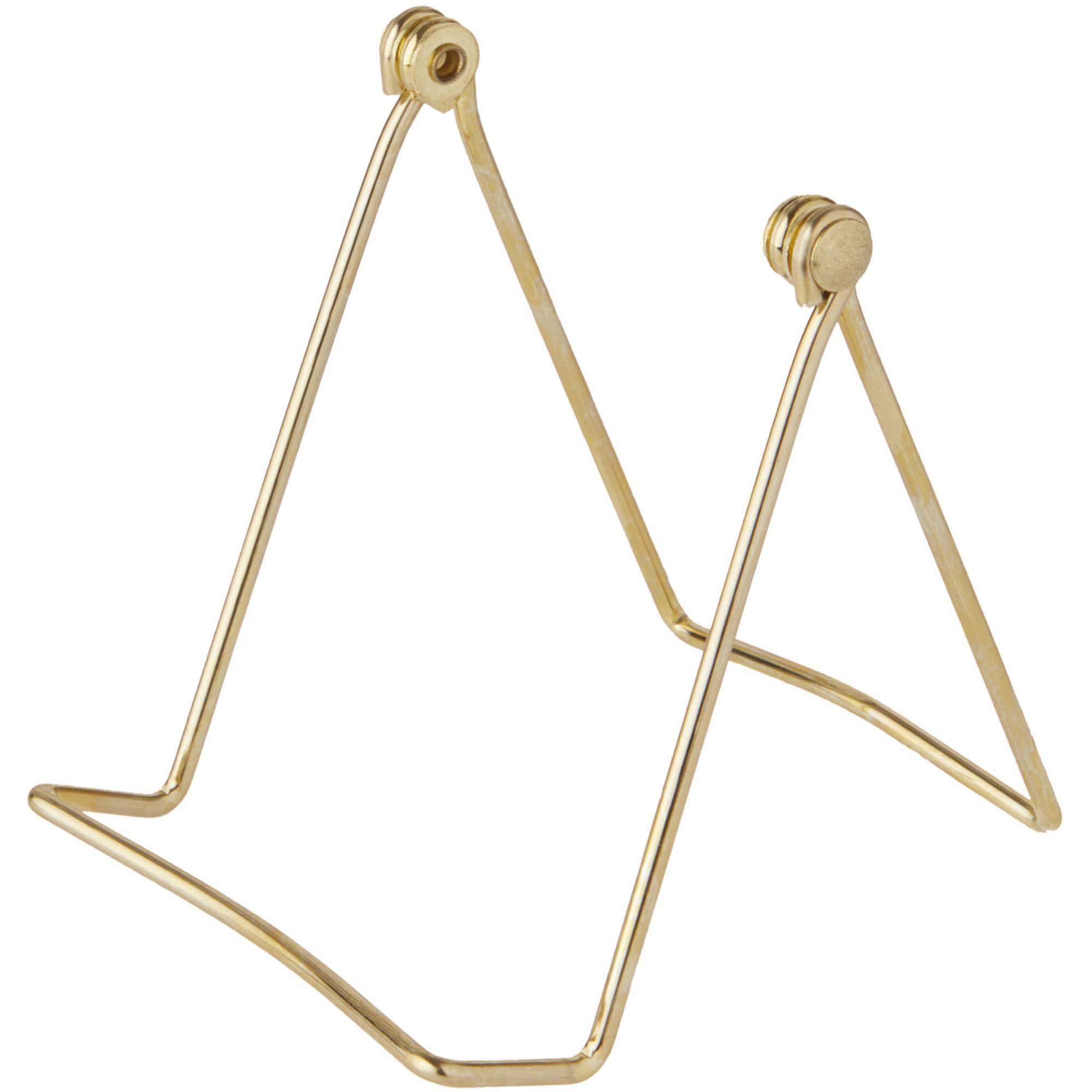 Bards Folding Gold-toned Wire Easel Stand, 4 H x 4 W x 4.75 D