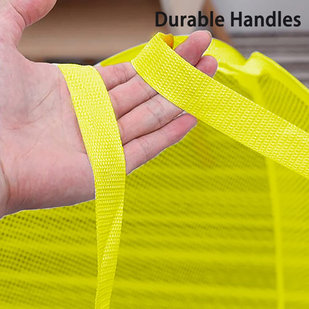 Larpur Pop Up Laundry Hamper, Collapsible Mesh Laundry Basket With Side Pocket, Foldable Clothes Hamper For Storage, Home, Dorm,