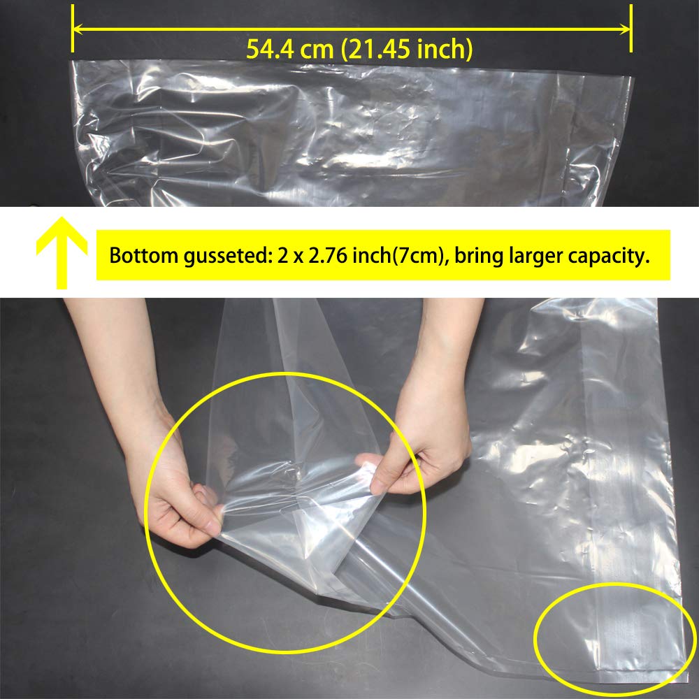 Belinlen 25 Pack 5 Gallon Bucket Liner Bags For Marinating And Brining, Great For Storage Food, Heavy Duty Leak Proof (2 Mil)