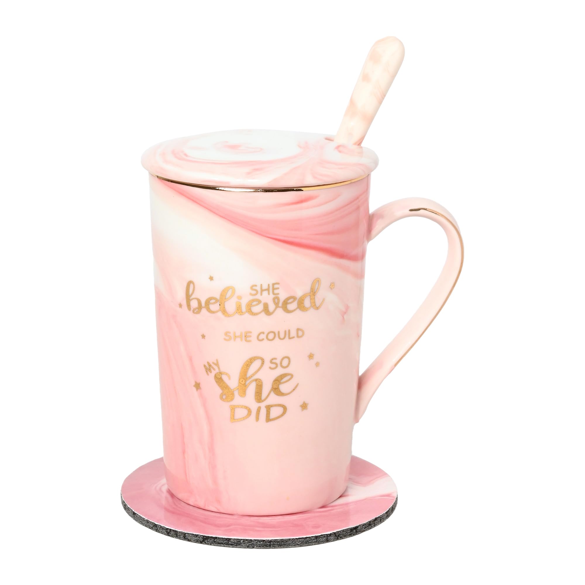 NYRWANA Coffee Mug, Birthday Gift for Girls, Birthday Gift for Women, Mugs for Coffee, Coffee Mug with Lid, Girls Gift Items for