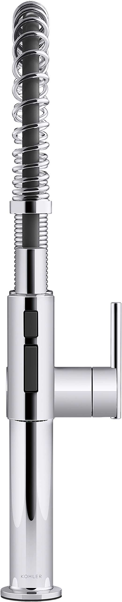 Kohler 22973-Cp Crue High-Arc Kitchen Faucet With Pull Down Spring Spout, Professional Pre-Rinse Kitchen Faucet, Commercial Fauc