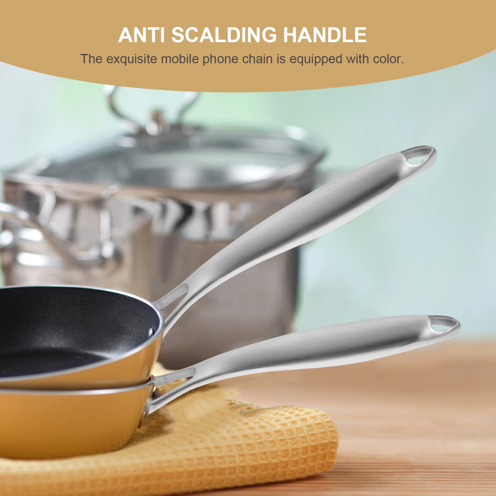 Pan Handle Replacement Stainless Steel Saucepan Handles Bakelite Pot Handle Frying Pan Grip Cookware Accessories For Kitchen