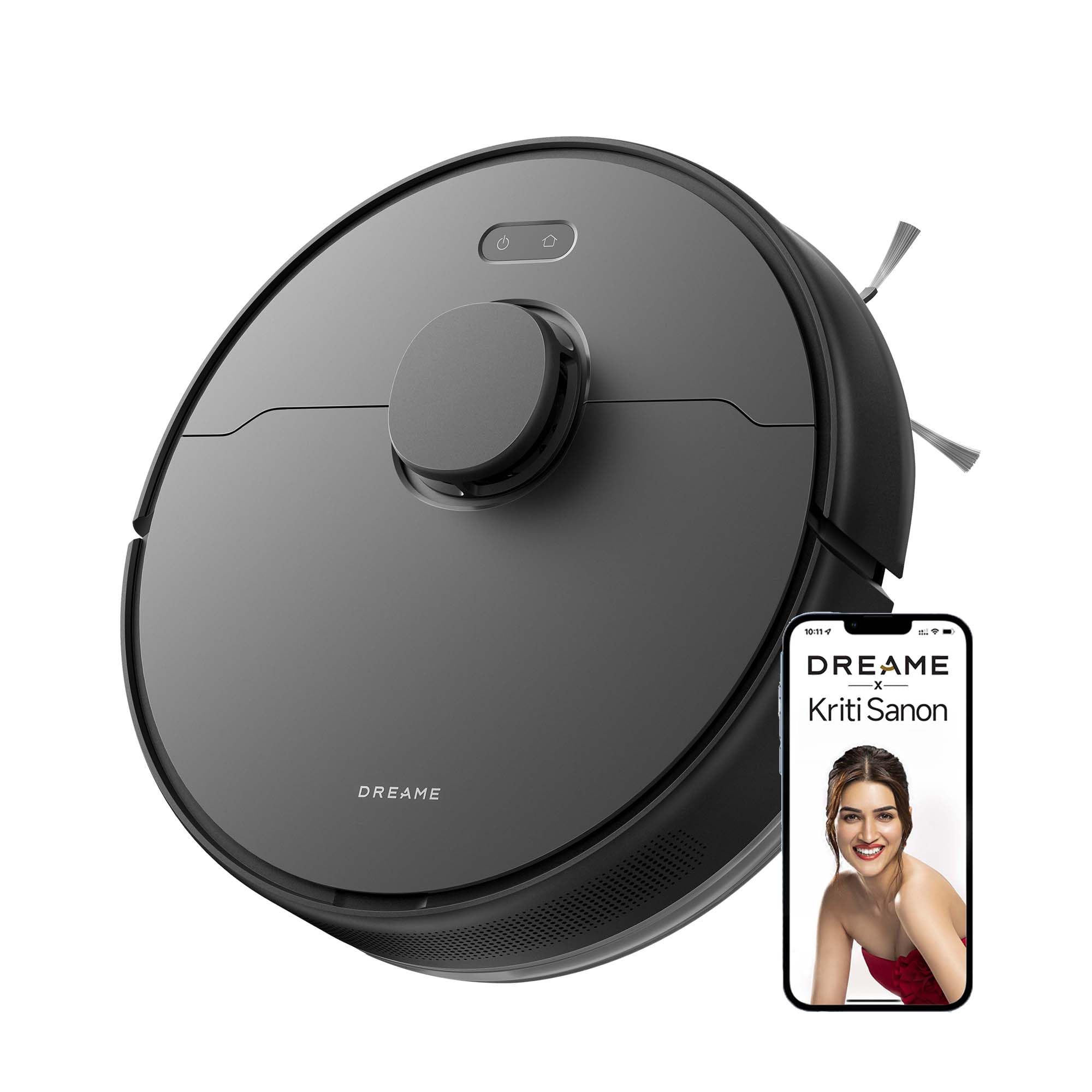 Dreame F10 Black 2 In 1 Robot Vacuum Cleaner & Mop, 13,000Pa Suction, 300Min Runtime, Smart Lidar Navigation, 2-In-1 Cleaning & 