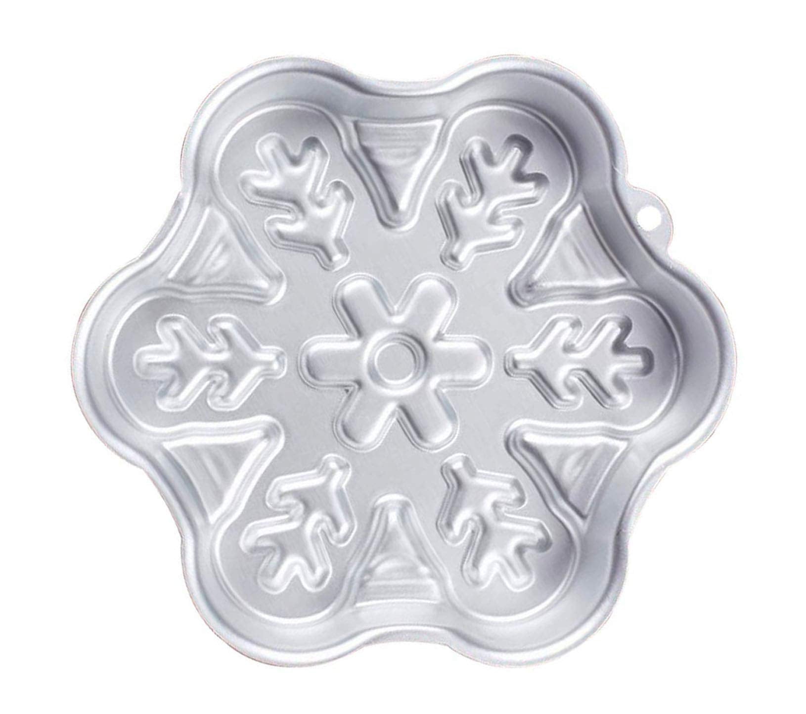Zdywy 9 Inch Snowflake Shaped Aluminum 3D Baking Mould Cake Mold Tin Birthday Cake Pan - Snowflake