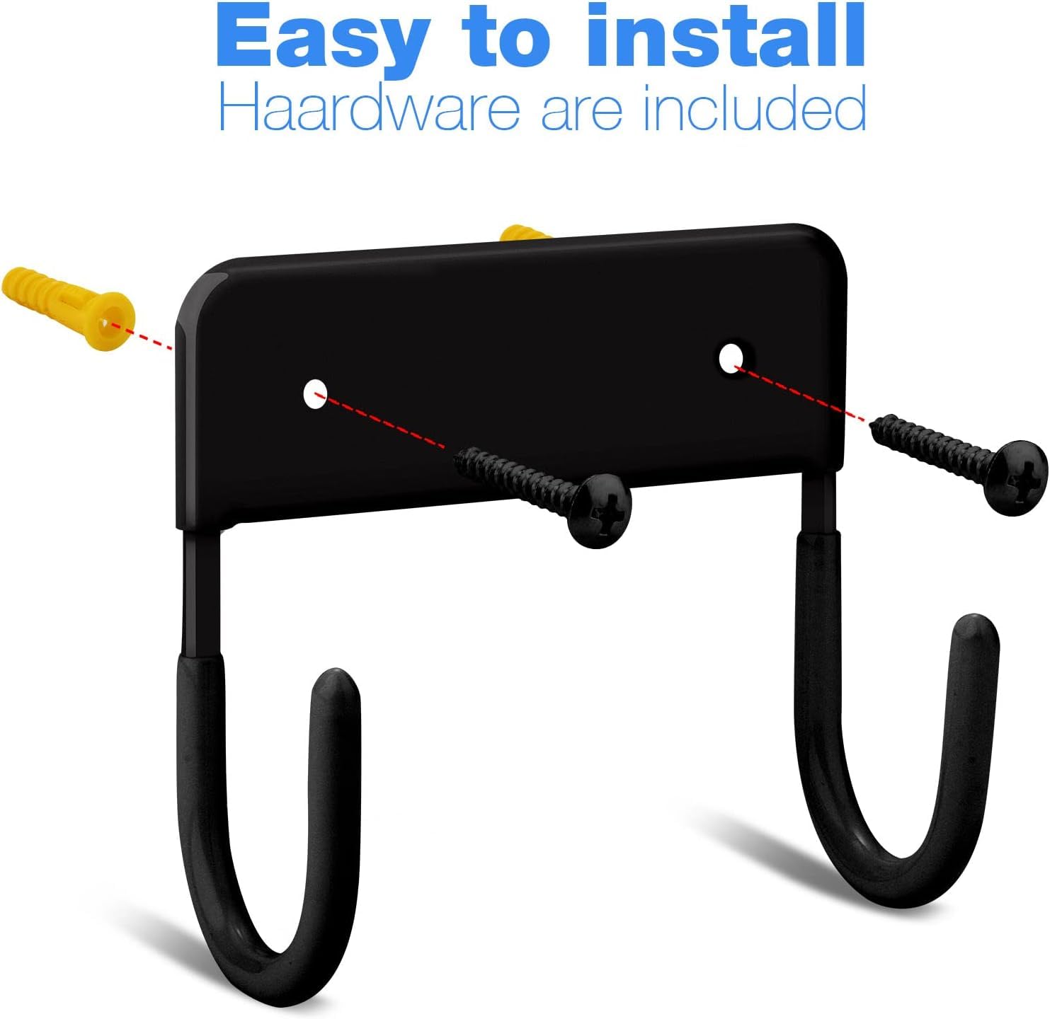 Riuota Ironing Board Wall Mount Ironing Board Hanger Wall Mount For Laundry Rooms, Black