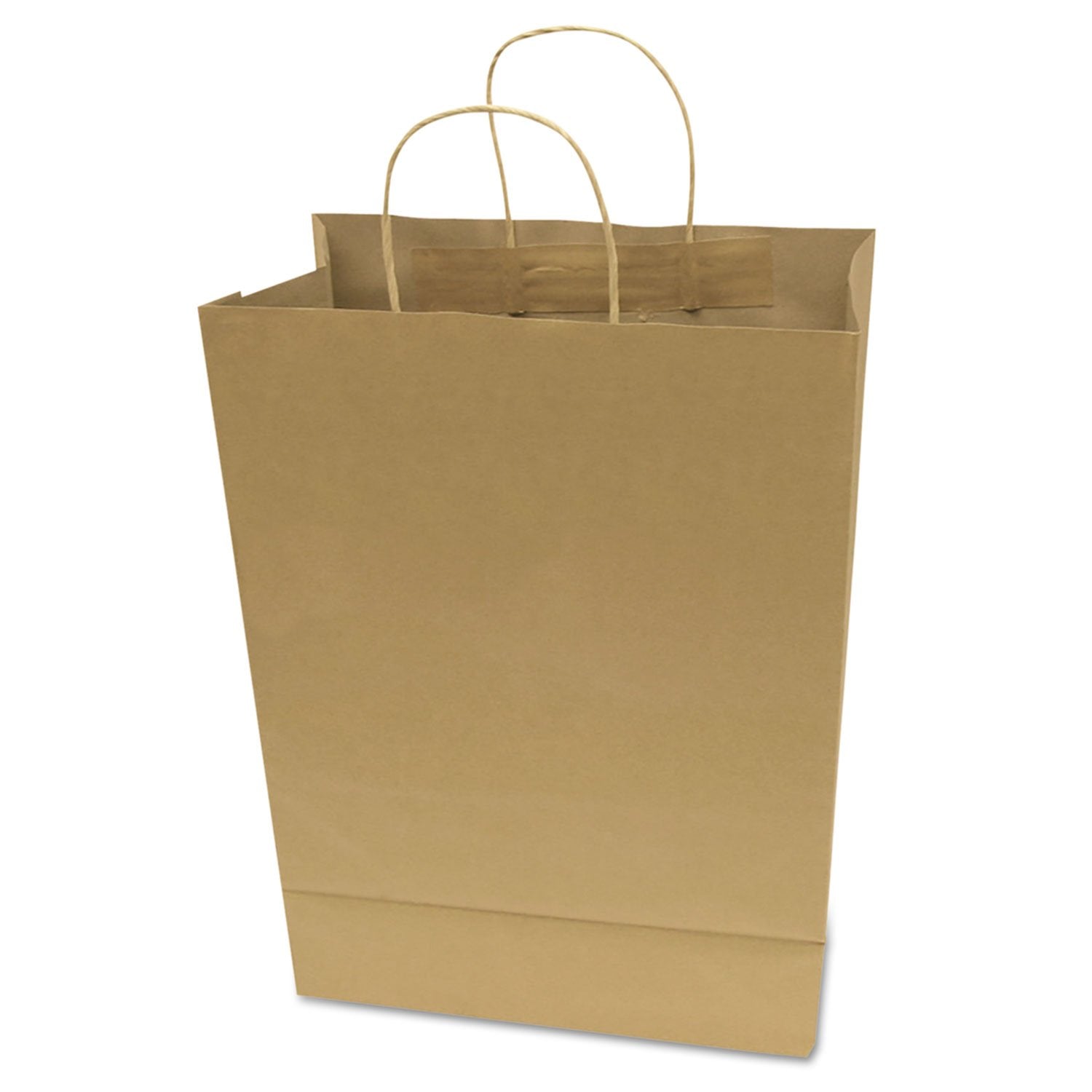 Cosco 091566 Premium Shopping Bag, Brown Kraft, 12-Inch X 17-Inch , 50/Box