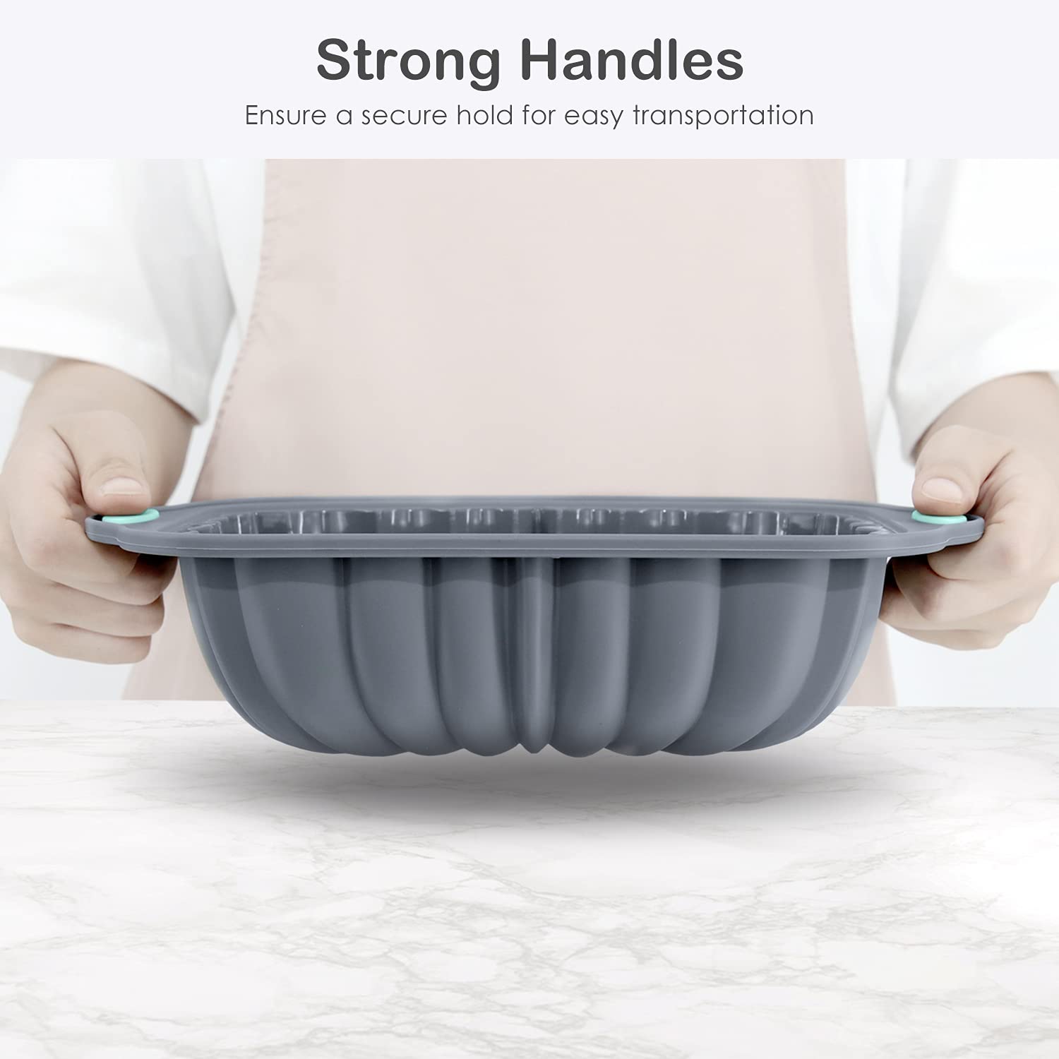 Chicrinum Silicone Bread Loaf Pan, Non-Stick Food Grade Silicone Baking Mold, Meatloaf Pan With Metal Reinforced Frame More Stre