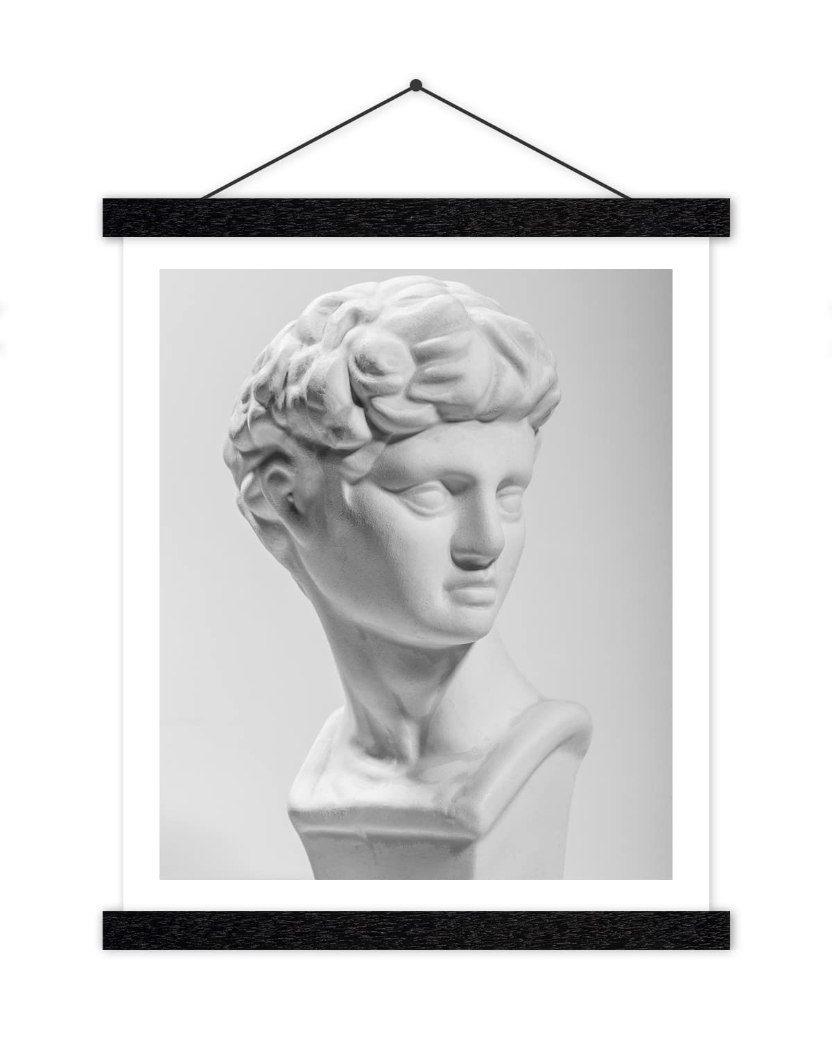 Magnetic Poster Hanger Wooden Poster Hangers, 18 Inch, Extra Strong Magnets, Quick Assembly And Easy Use, Wood Poster Hanger For