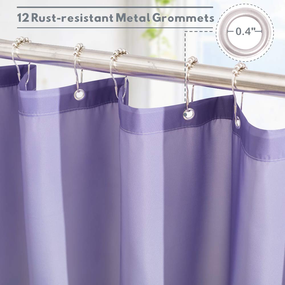 Kgorge Bath Shower Curtain Waterproof - Farmhouse Shower Curtains Liner Bathroom Privacy Morden Room Decor Office Hooks Included