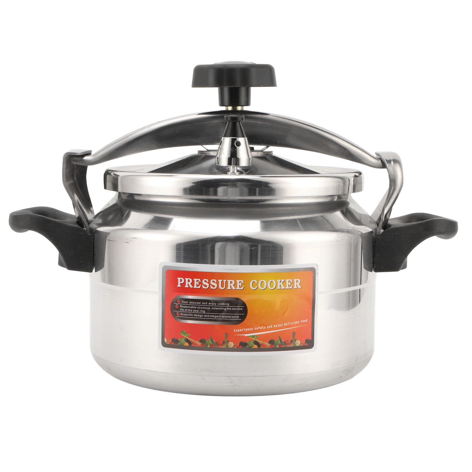 Aluminum Pressure Cooker  3L/4L/5L Explosion Proof Pressure Canner with Safety Valve for Gas Stove Top, 18cm / 7.09in Diameter 