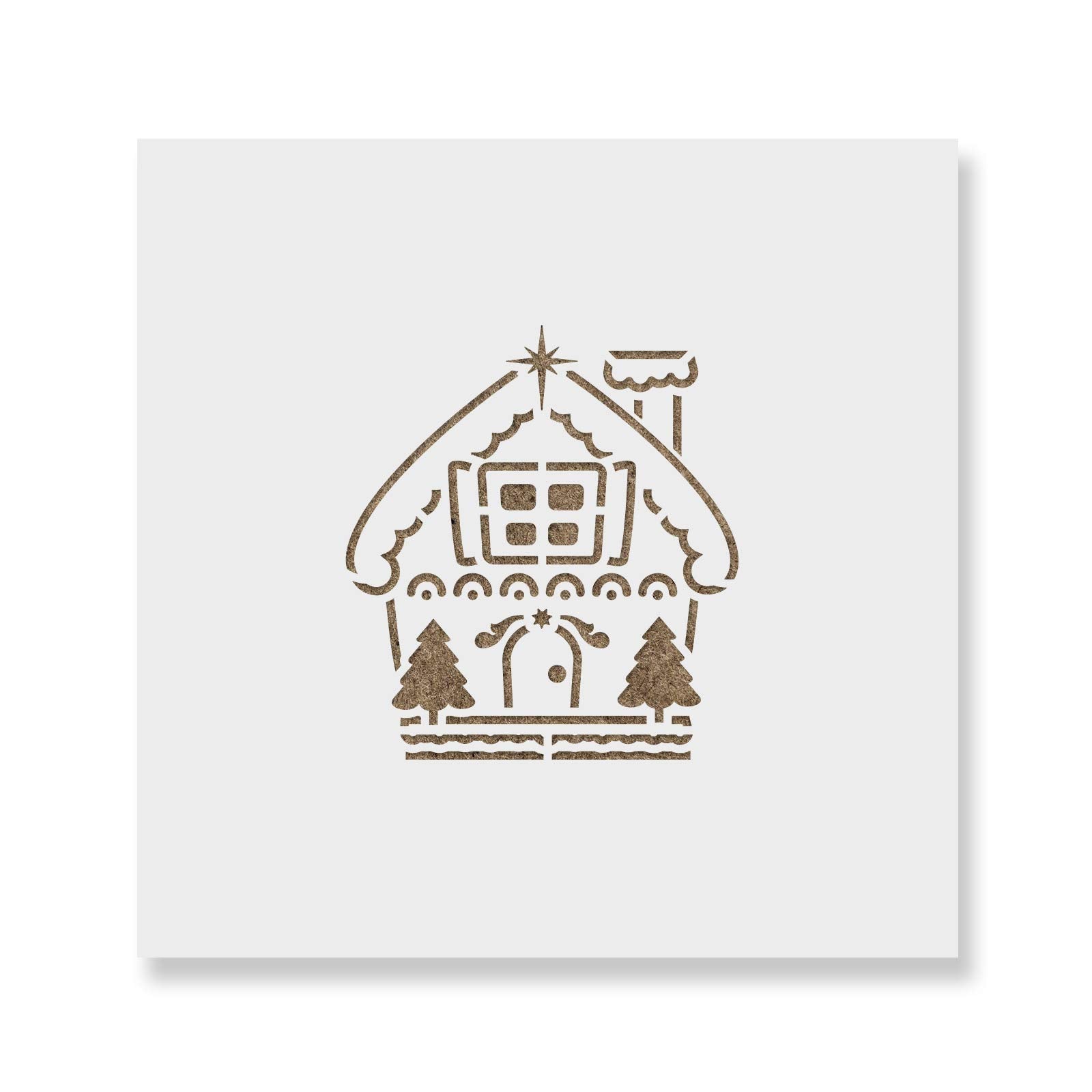 Gingerbread House Cookie Stencil - Versatile Baking Stencils For All Occasions And Celebrations