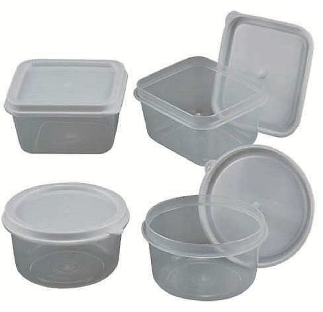Mini Storage Containers With Lids, Sure Fresh, Plastic, Reusable, Round And Rectangular 20-Pc Set