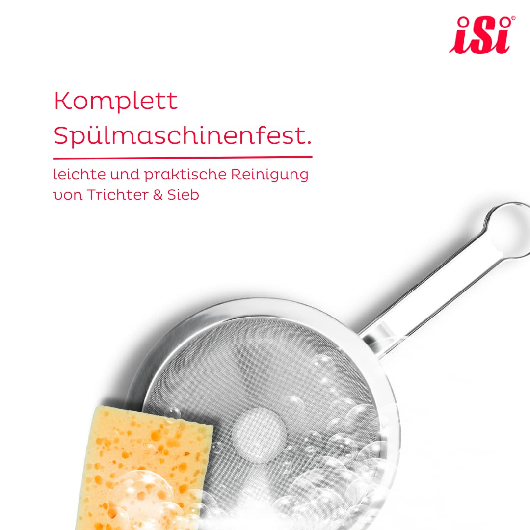 Isi Combination Funnel With Sieve Insert For All Cream/ Food Whippers And Canning, Universal Fit, Stainless Steel