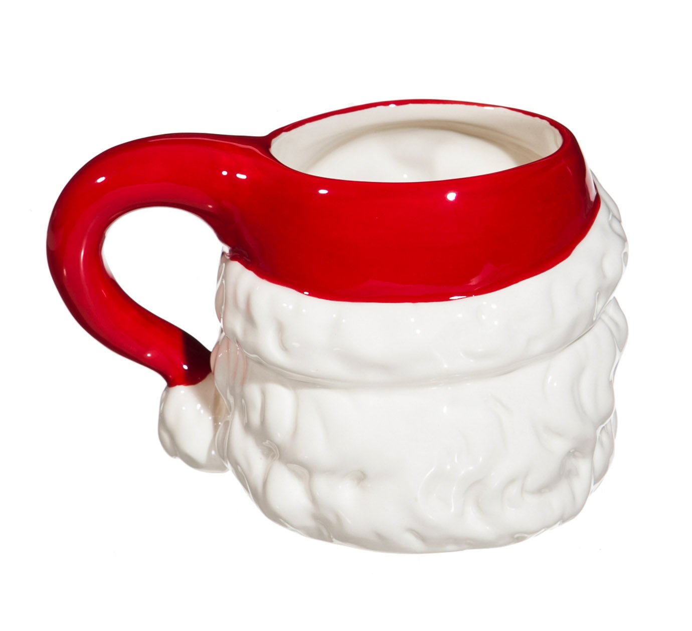 Cypress Home Vintage Santa Ceramic Christmas Mug | 14 ounces | Coffee Cup for Coffee, Tea, Hot Chocolate, and Holiday Gifts Pres