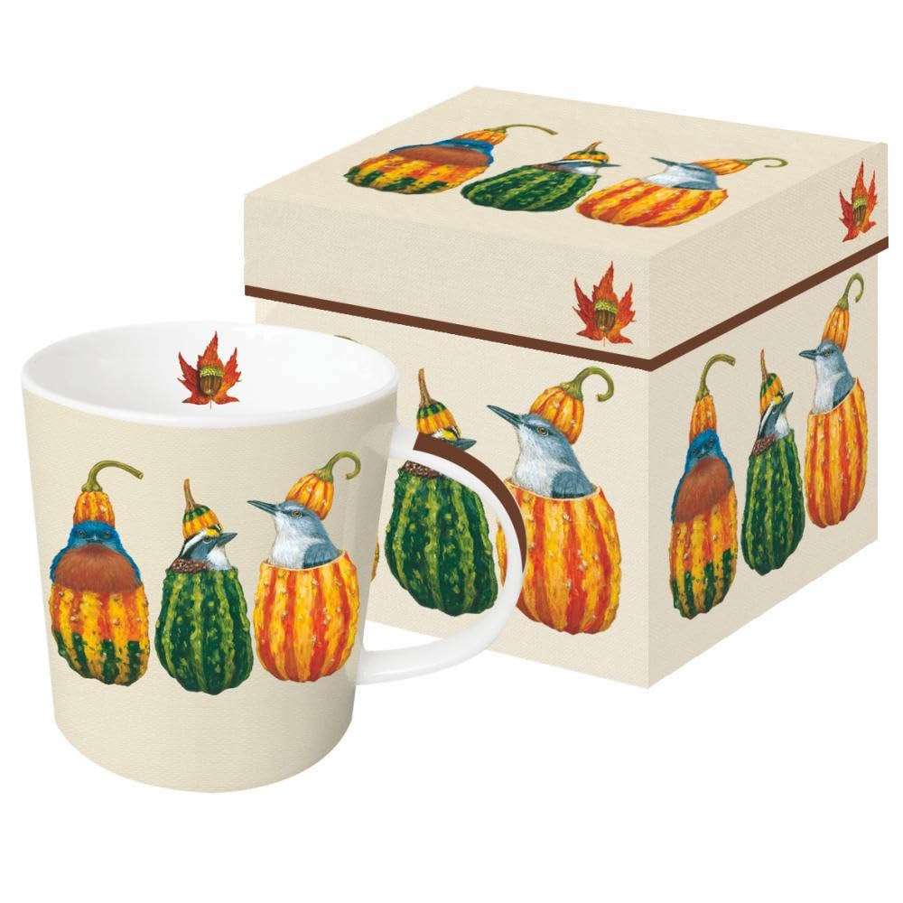 Paperproducts Design Out of My Gourd GiftBoxed Mug, 13.5Ounce, New Bone China, Multicolor