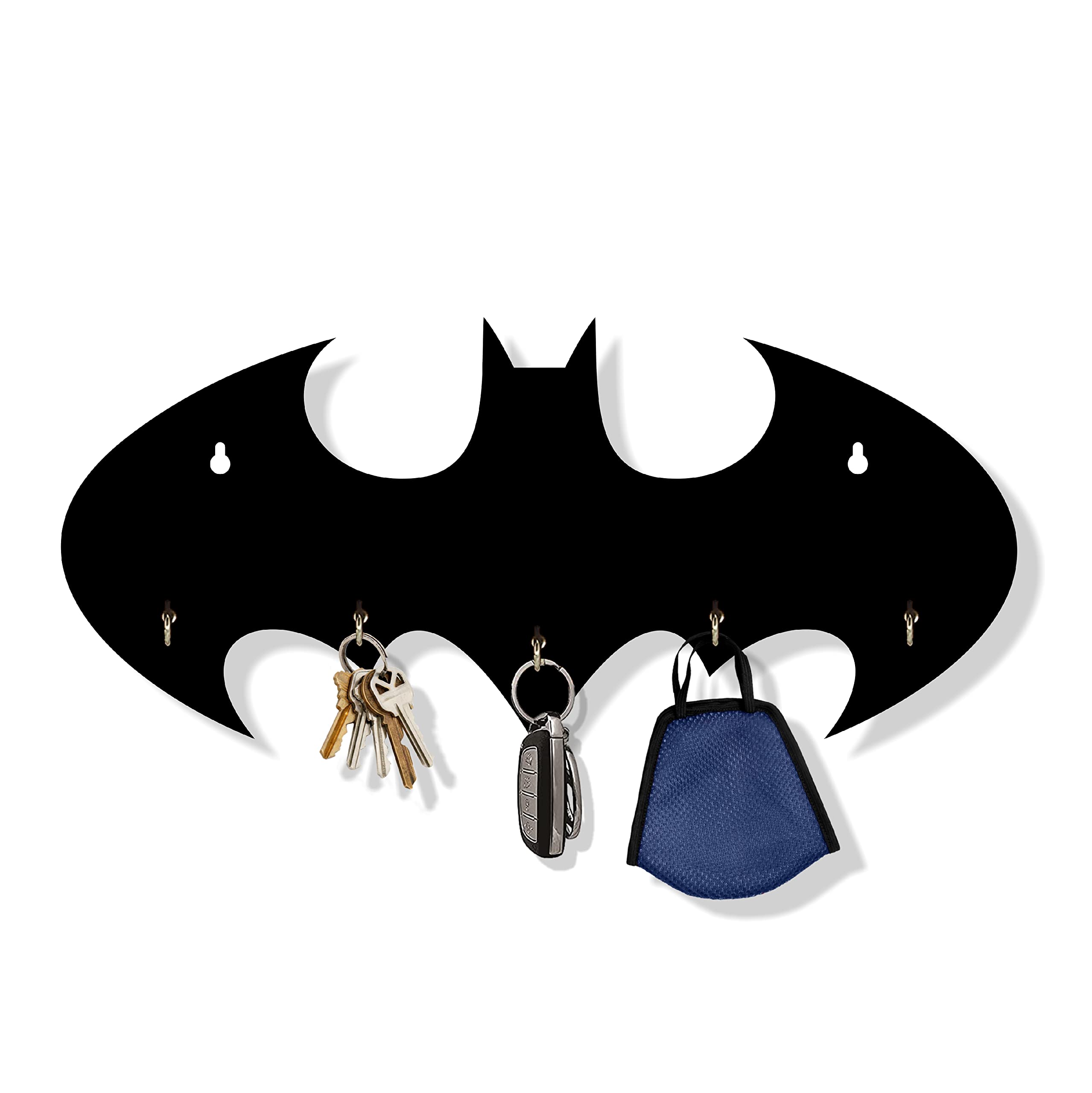 AD INFINITUM Designer Wooden Key Holders for Home, Office etc. (Batman)