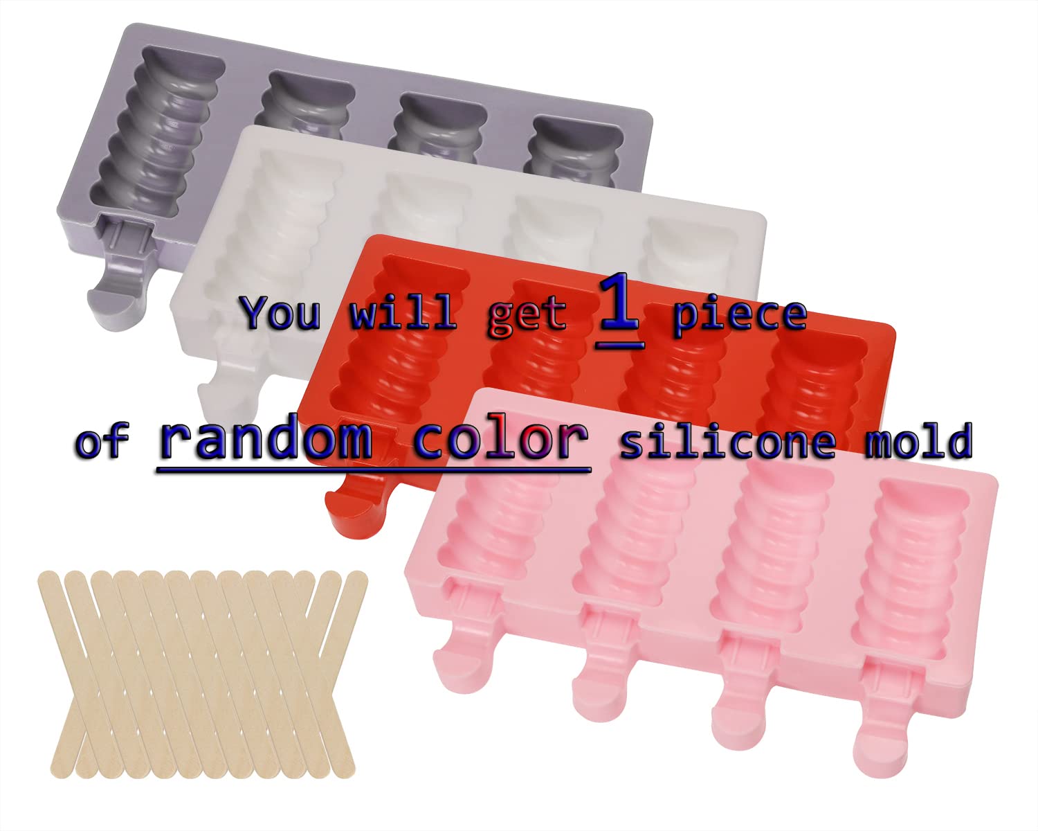 Mini Skater 1 Picece 4 Cavities Mini Ice Pop Molds Silicone Molds Ice Cream Candy Bar Making Tool Juice Shape Ice Pop Barrel Diy
