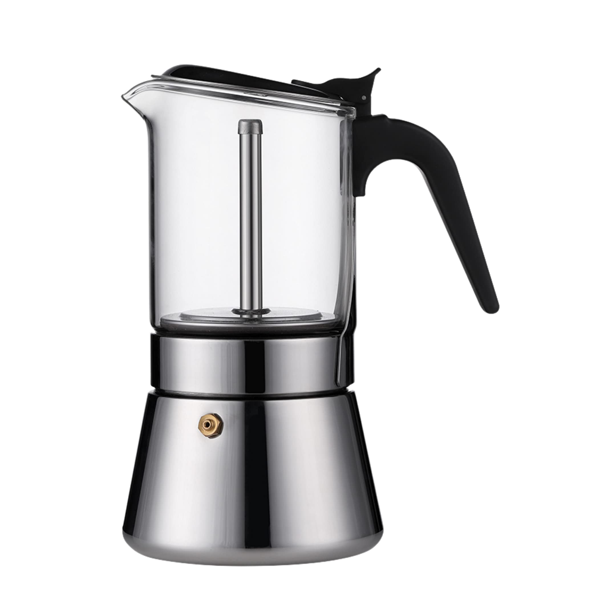 Cafe Jei Classic Stovetop Espresso Maker For Great Flavored Strong Espresso, 6 Espresso Cup Classic Italian Style Espresso Moka