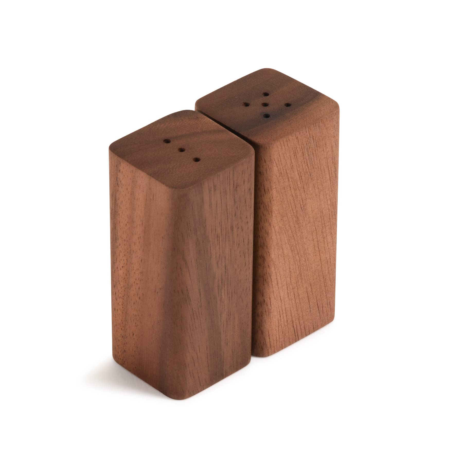 Kalmar Home Acacia Wood 4 Inch Salt & Pepper Shakers