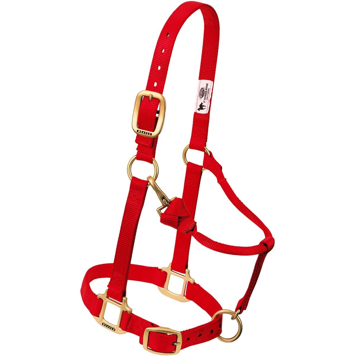 Weaver Leather Original Adjustable Chin And Throat Snap Halter, 1 Average Horse,Graphite