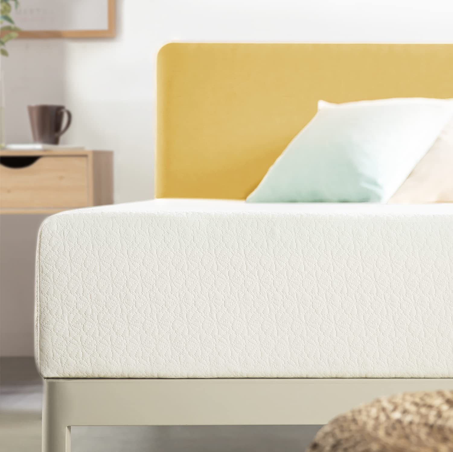 Best Price Mattress 10 inch Queen Mattress Bed-In-A-Box  Green Tea Memory Foam   White