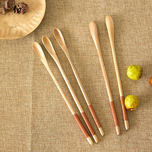 Lautechco 3Pcs Long Handle Coffee Tea Mixing Spoon