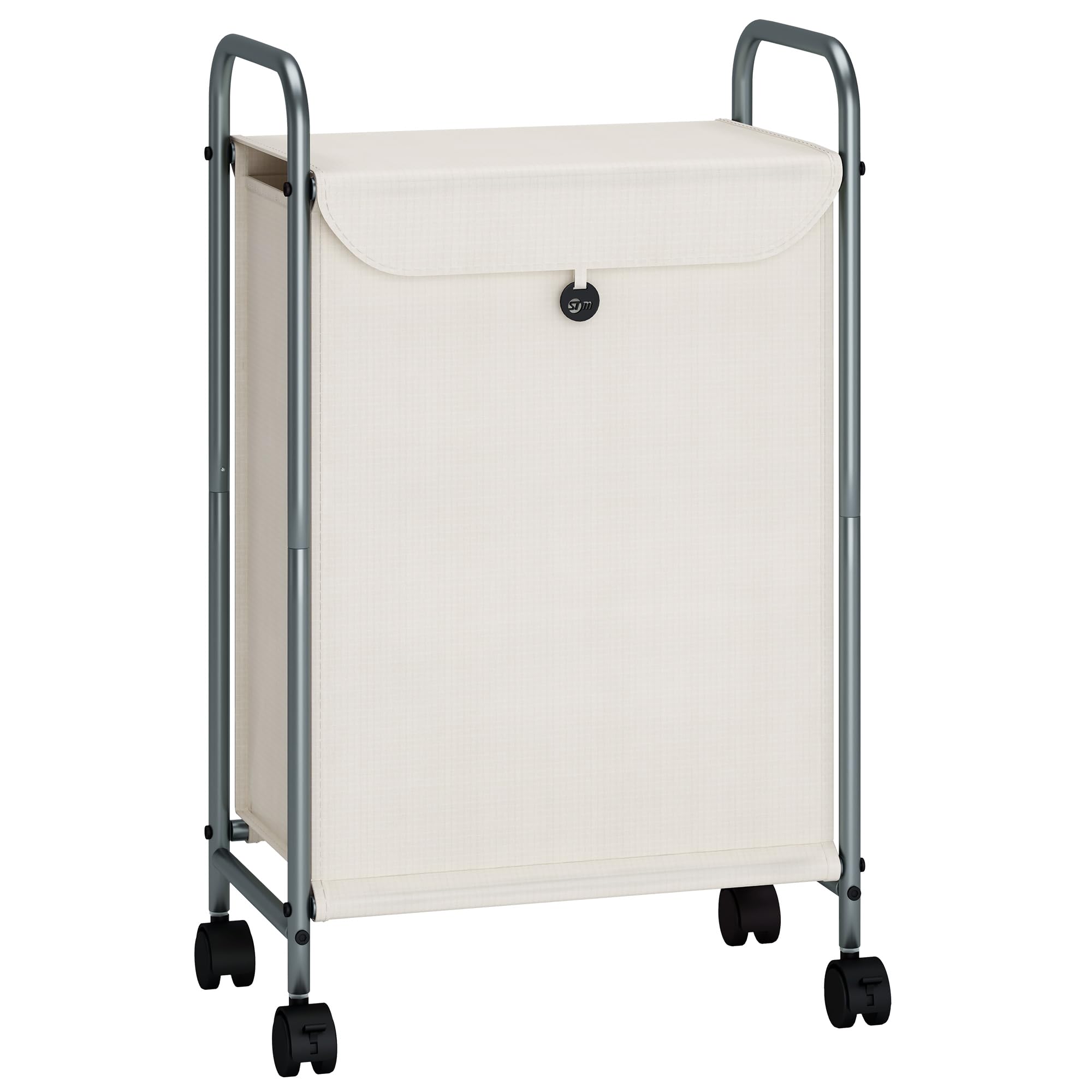 Storage Maniac Laundry Hamper, Laundry Basket With Lockable Wheels, Rolling Laundry Sorter Cart, Laundry Separator Hamper, Dirty