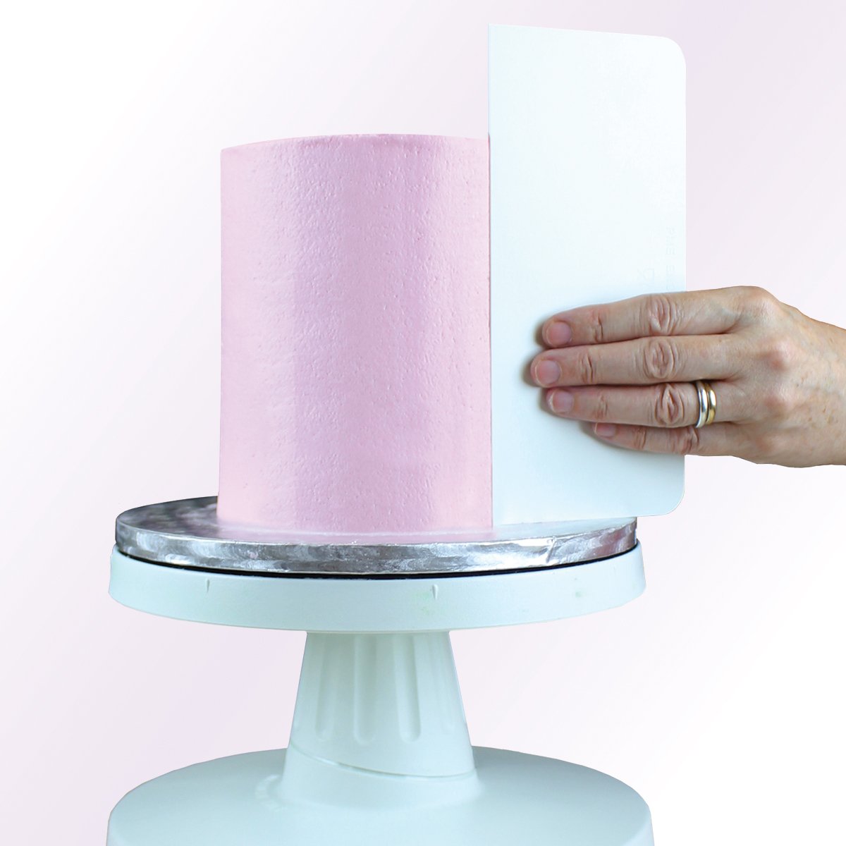 Pme Tall Cake Plain Edge Plastic Side Scraper 10 X 9.3 Inces, White, Standard