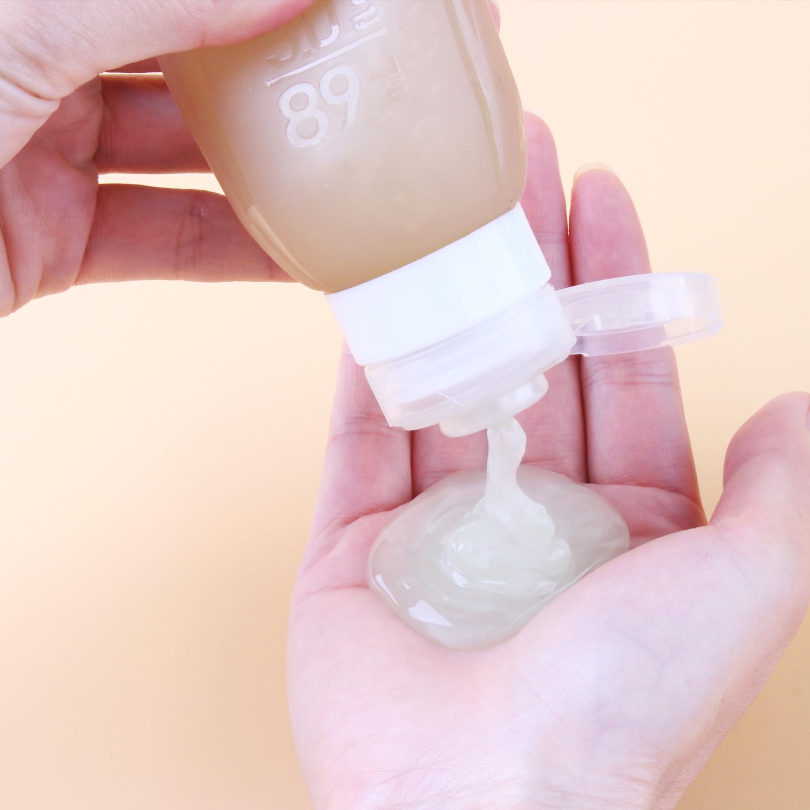 Travel Bottles For Toiletries, Tsa Approved Translucent Portable Travel Size Containers, 3Oz Bpa Free Leak Proof Squeezable Sili