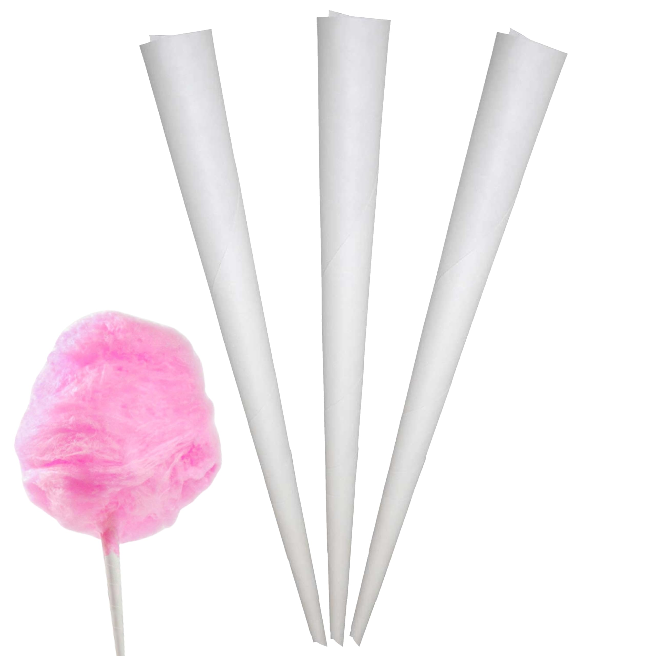 Plain Cotton Candy Cones - Package Of 500Ct