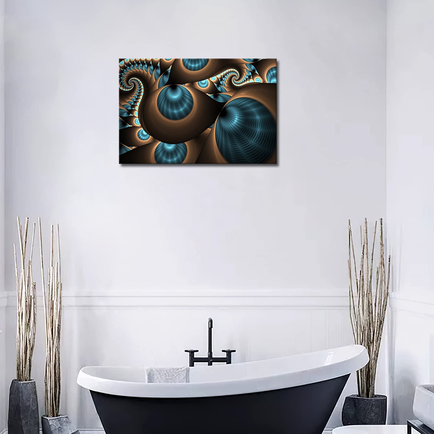 First Wall Art - Abstract Blue Brown Like Several Holes Wall Art Painting The Picture Print On Canvas Abstract Pictures for Home Decor Decoration Gift