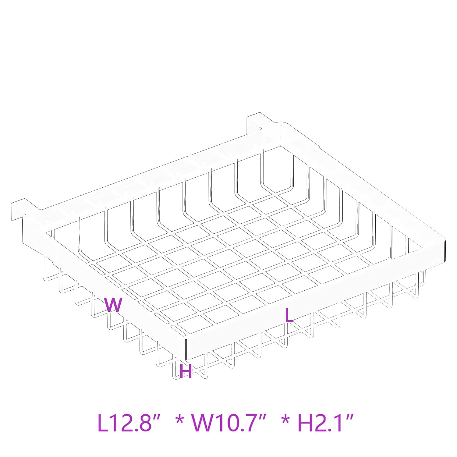 Pusdon Over Sink Dish Drying Rack Accessory Stainless Steel Parts For Diy Or Replace Purpose Repair Use (White, Big Fruit & Vege