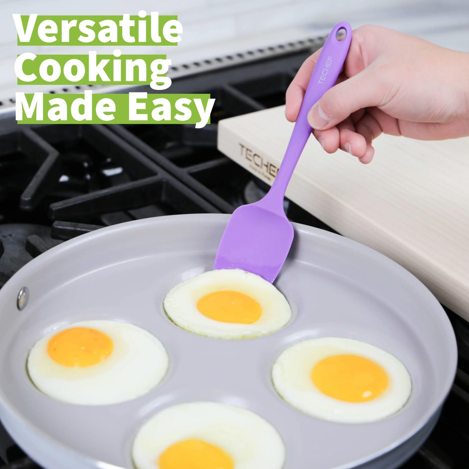 Techef - Ceraterra Ceramic Nonstick 4-Cup Egg Frying Pan (Ptfe, Pfas, And Pfoa Free Ceramic Exterior  Interior), Oven  Dishwashe