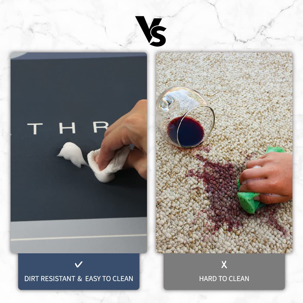 Deparnit Bath Mat Rug, Rubber Non-Slip Quick Dry Bathroom Rugs, Super Absorbent Bath Mat, Thin Floor Shower Mat Fit Under Door,