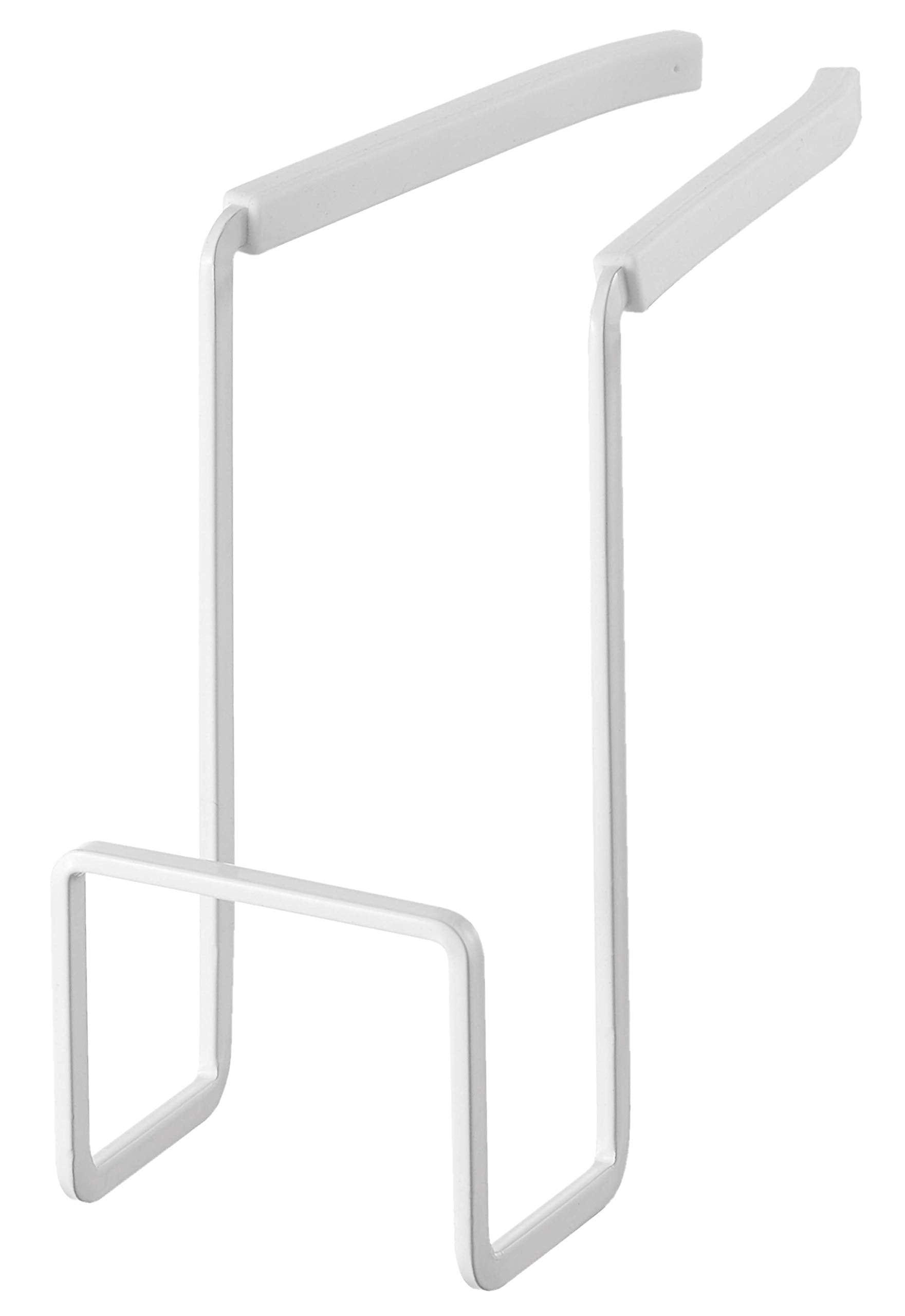 Yamazaki Home 4388 Faucet-Hanging Sponge Holder-Kitchen Organizer Sink Rack Basket, One Size, White