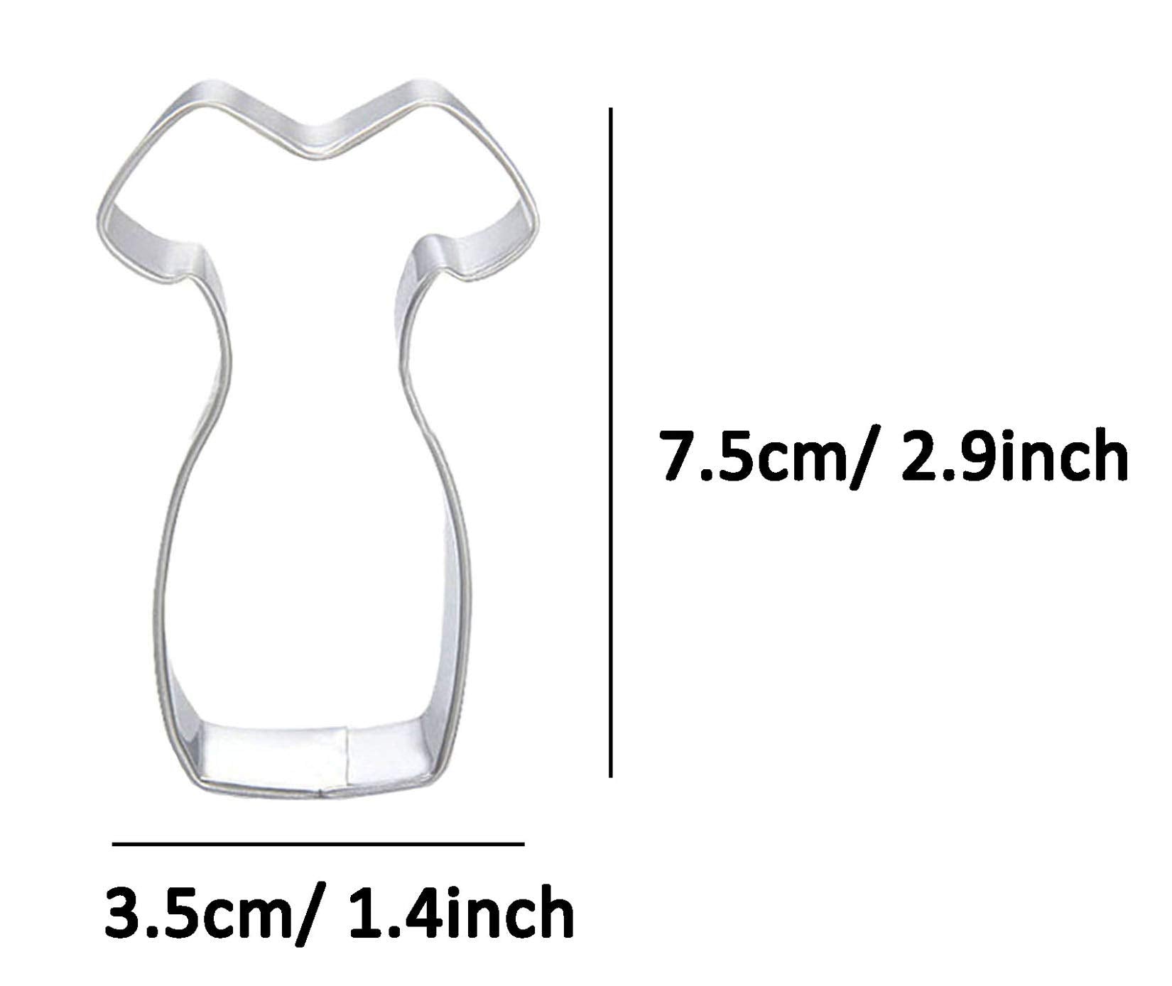 Wjsyshop Cheongsam Dress Skirt Shaped Cookie Cutter