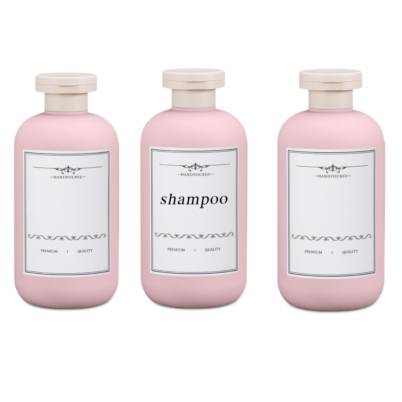 Umetass Travel Shampoo Bottle, Empty Plastic Squeeze Bottles 10Oz With Flip Cap, Lotion Container For Toiletries Travel Size Sha