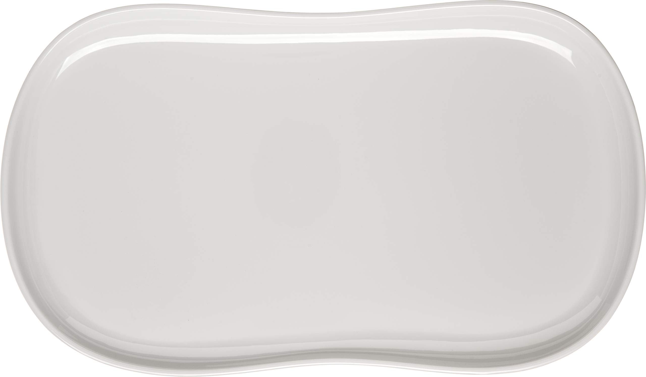 Carlisle Foodservice Products Stadia Resuable Plastic Platter For Home And Restaurant, Melamine, 13 X 7 Inches, Greige, (Pack Of