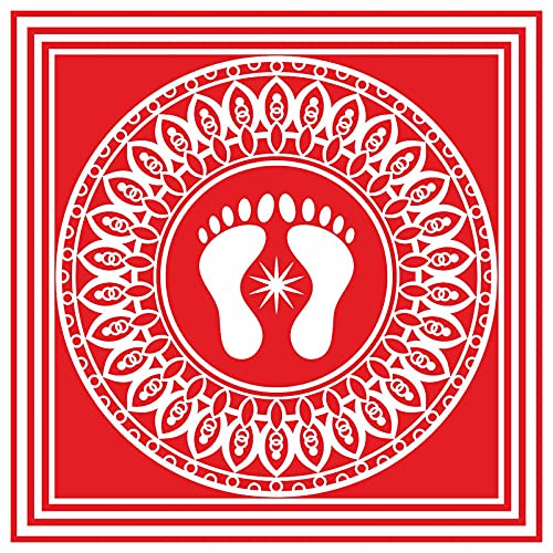 Decor Production Rangoli Religious Vinyl Laxmi ji Floor Sticker for Pooja Room Door Entrance Floor Home Decoration Diwali Sticke