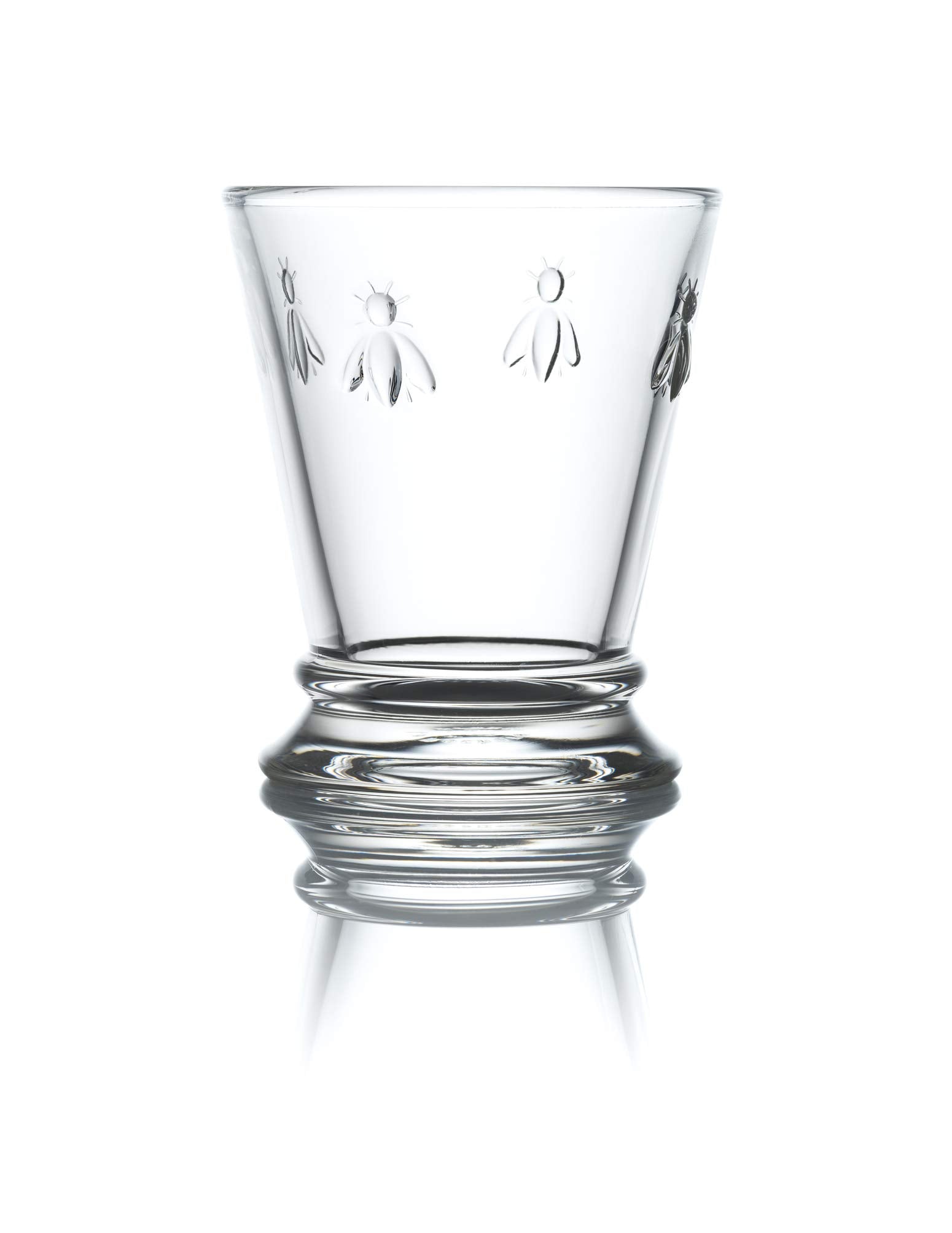 La Rochere Napoleon Bee Small Tumbler Set of 6 - La Rochere Bee Glassware Sets - Fancy Glassware Drinking Glasses (6 oz)